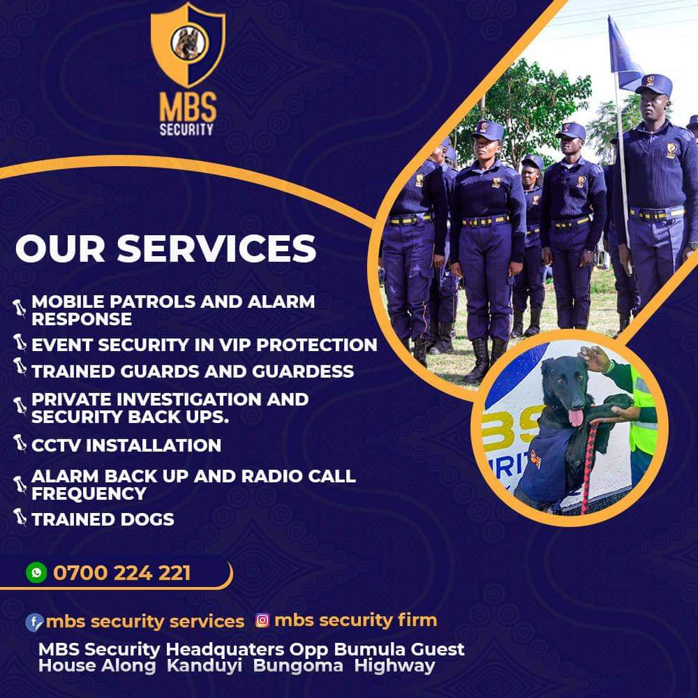 MBS Security Setting High Standards in the Security Industry in Bungoma